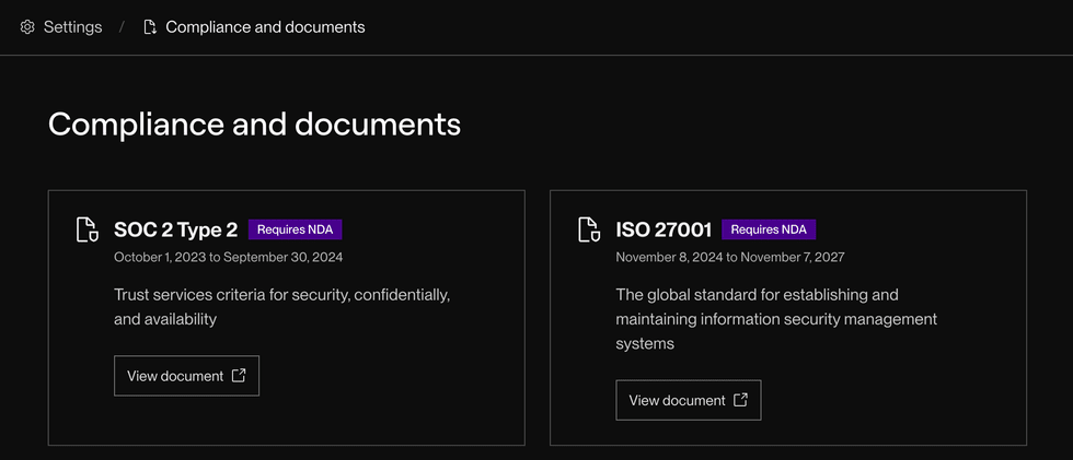 The Document Center in the Render Dashboard