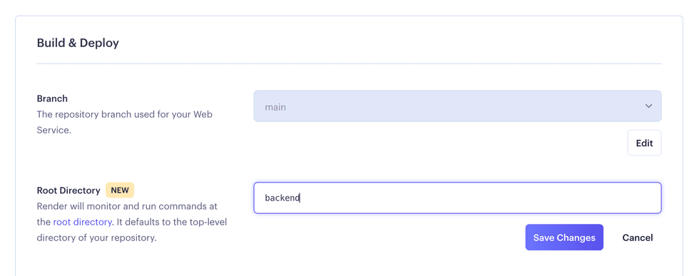 root directory