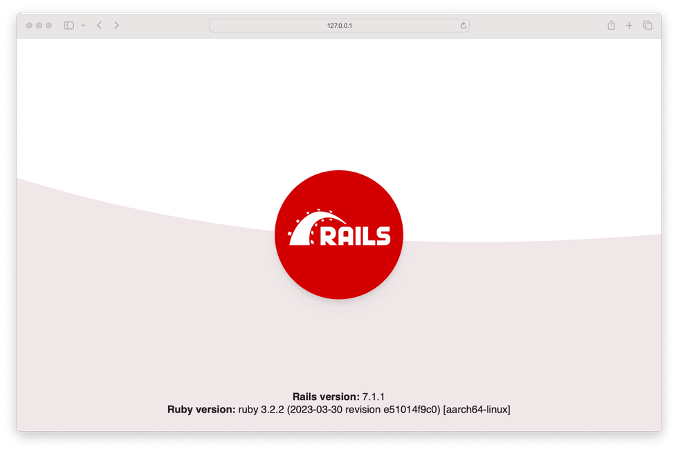 Rails Successful Installation