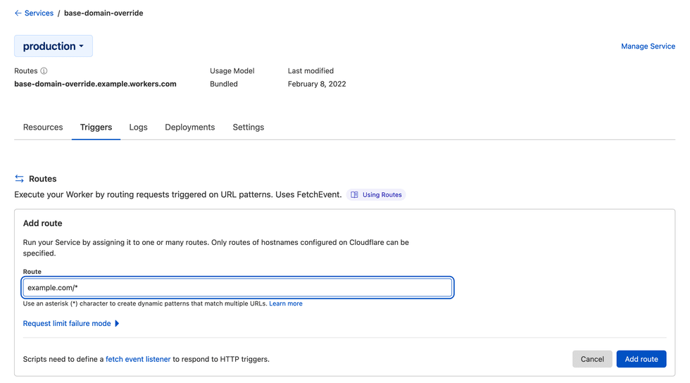 Cloudflare Triggers